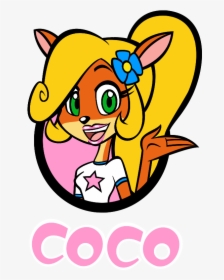 Coco Bandicoot - Crash Bandicoot Coco Cartoon, HD Png Download, Free Download