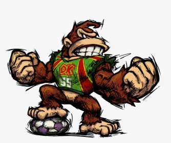 Mario Strikers Charged - Donkey Kong Mario Strikers, HD Png Download, Free Download