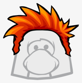 Club Penguin Hair - Club Penguin Red Hair, HD Png Download, Free Download