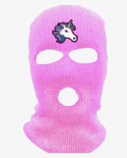 Pink, Unicorn, And Transparent Image - Pink 3 Hole Balaclava, HD Png Download, Free Download