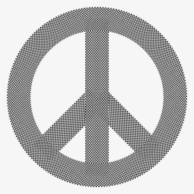 Peace Sign Checkerboard - Peace Symbol T Shirt, HD Png Download, Free Download