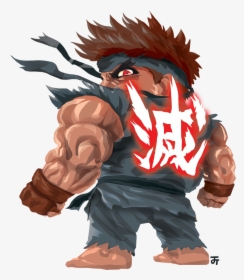 Chibi Evil Ryu, HD Png Download, Free Download
