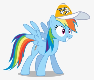 Rainbow Dash Wearing A Nashville Predators Cap - Dallas Cowboys Rainbow Logo, HD Png Download, Free Download