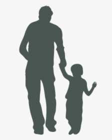 Silhuouette Of An Adult And A Child Holding Hands - Child And Adult, HD Png Download, Free Download