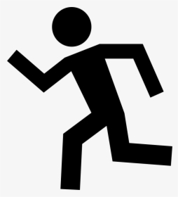 Running Man Silhouette To Left Comments - Man Running Left Png, Transparent Png, Free Download
