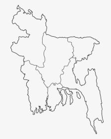 Bangladesh Divisions Blank - Daulatpur Saturia Tornado Map, HD Png Download, Free Download