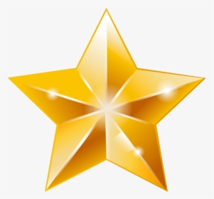 Transparent Background Gold Star Vector, HD Png Download, Free Download