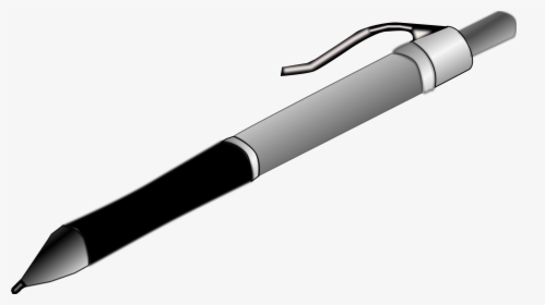Pencil Clip Art At Clker Com Vector - Silver Pen Clip Art, HD Png Download, Free Download