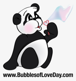 Panda Blowing Bubbles, HD Png Download, Free Download