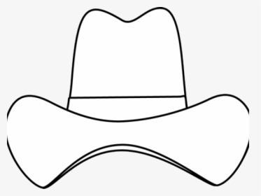 Cowboy Hat Clipart Hatblack - White Cartoon Cowboy Hat, HD Png Download, Free Download