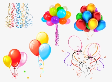 Regnbuens Farver Balloner, Konfetti, Balloner - Birthday Balloons Logo Hd, HD Png Download, Free Download