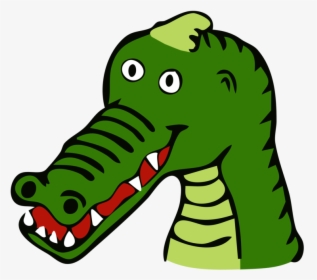Clip Art Images Of Cartoon Alligators - Cartoon Crocodile Head Png, Transparent Png, Free Download