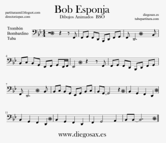 Transparent Tuba Banda Png - Snow Miser Song Piano Sheet Music, Png Download, Free Download