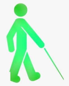 Blind Walking Stick Png Transparent Images - Visually Impaired Png, Png Download, Free Download