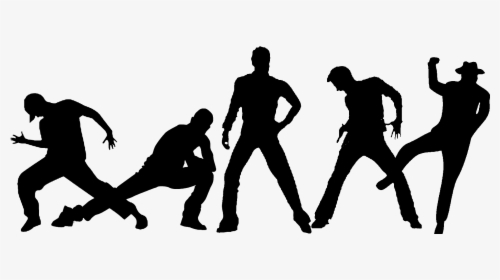 Hip Hop Dance Figure , Transparent Cartoons - New Kids On The Block Silhouette, HD Png Download, Free Download