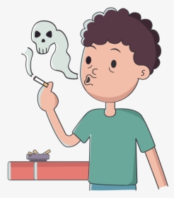Transparent Animated Smoke Png - Smoking Cartoon Transparent Png, Png  Download - kindpng