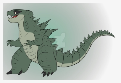 Drawn Alligator Godzilla - Illustration, HD Png Download, Free Download