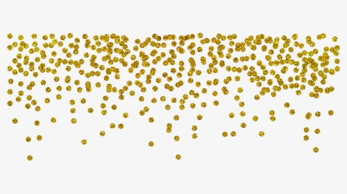 Gold Sparkles Png - Gold Confetti Border Png, Transparent Png, Free Download