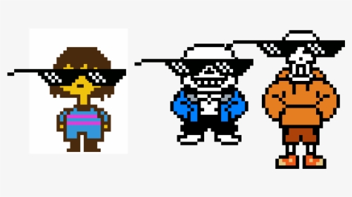 Pixilart Glasses Savage Undertale Anonymous Png Savage - Sans And Papyrus Swap, Transparent Png, Free Download