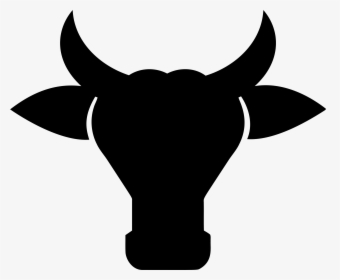 Cow Head Silhouette Png, Transparent Png, Free Download