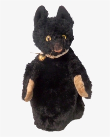 Cute Black Cat Puppet 1930"s Cute Black Cats, Ruby - Stuffed Toy, HD Png Download, Free Download