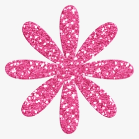 Pink Png Flowers Album - Glitter Flowers Clipart, Transparent Png, Free Download