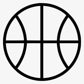 Transparent Basketball Lines Clipart - Basketball Outline, HD Png Download, Free Download