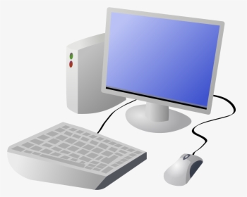 Cartoon Computer And Desktop Png - Transparent Background Computer Clipart, Png Download, Free Download