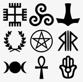 Pagan Religions Symbols - Pagan Symbols, HD Png Download, Free Download