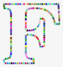 F Stars Clip Arts - Letter P With Stars, HD Png Download, Free Download