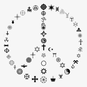 Transparent Christian Symbols Clipart - Religious Symbols Peace Sign, HD Png Download, Free Download