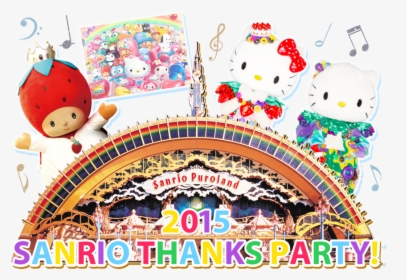 免費入場！日本2015 Sanrio Thanks Party由朝玩到晚@小q - Sanrio Puroland, HD Png Download, Free Download