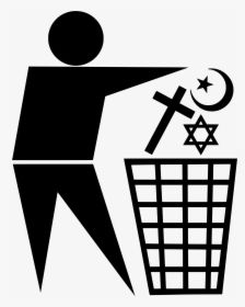 Religion Is Rubbish Clip Arts - Religion Trash Can, HD Png Download, Free Download
