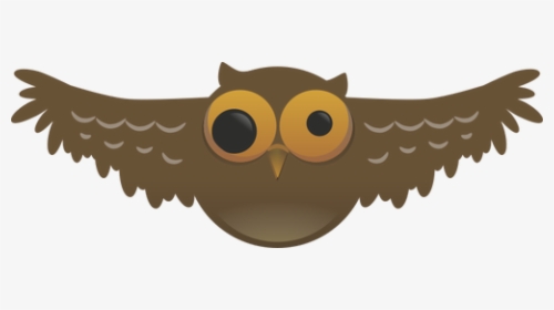 Cartoon Owl Bird - Cartoon Owl Flying Gif Png, Transparent Png, Free Download