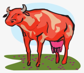 Red Cow Svg Clip Arts - Clip Art Red Cow, HD Png Download, Free Download