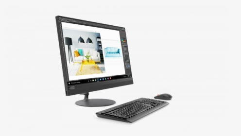 Lenovo Ideacentre 520 All In One Core I3 Desktop - F0d1002brk, HD Png Download, Free Download