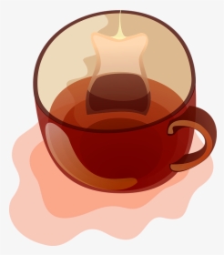 Tea, Teabag, Cup, Empty, Glass, Mug, Beverage, Drink - Tea Clip Art, HD Png Download, Free Download