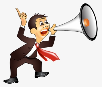 Transparent Man With Megaphone Clipart, HD Png Download, Free Download
