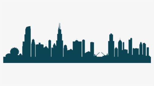 Chicago Skyline Vector Graphics Silhouette - Outline Chicago Skyline Silhouette, HD Png Download, Free Download