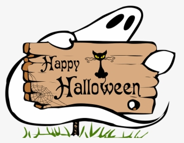 Halloween, Ghost, The Inscription, The Text Of The - Halloween Black And White, HD Png Download, Free Download