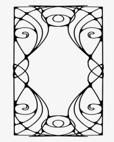 Art Nouveau Borders Clipart , Png Download - Pattern Simple Art Nouveau, Transparent Png, Free Download