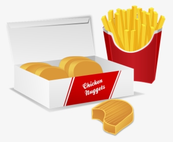 Chicken Nuggets, Potato Chips, French Fries, Bread - Transparent Junk Food Clipart, HD Png Download, Free Download