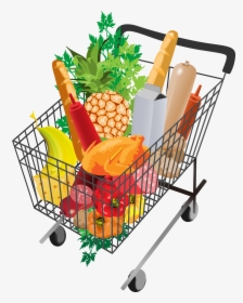 Grocery Shopping Cart Png Picture - Grocery Shopping Cart Png, Transparent Png, Free Download