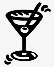 Vector Illustration Of Mixed Drink Cocktail Alcohol - Wine Glass, HD Png Download, Free Download