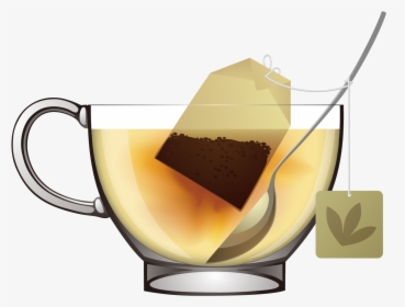 卡通泡茶杯- Hot Water For Tea - Tea With Tea Bag Png, Transparent Png, Free Download