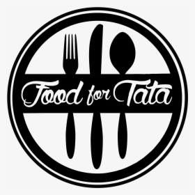 Transparent Tata Logo Png - Food Logo Vector Black And White, Png Download, Free Download