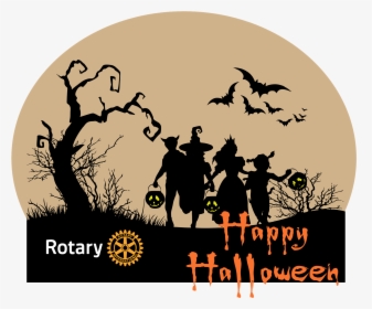 Halloween Kids Silhouettes, HD Png Download, Free Download
