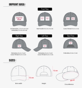 Cap Back Embroidery Size, HD Png Download, Free Download