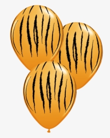 3 Tiger Print Latex Balloons - Jungle Balloons Clipart, HD Png Download, Free Download