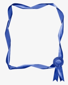 Blue Ribbon Border Clip Art - Blue Ribbon Border Png, Transparent Png, Free Download